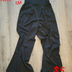 Black flowy dress pants
